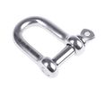 Shackle, D, Screw Pin, Stainless Steel